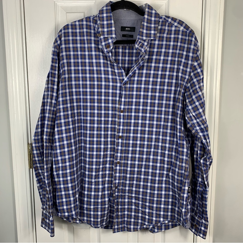 Boss Hugo Boss Button Down Slim Fit Shirt Size 2XL
